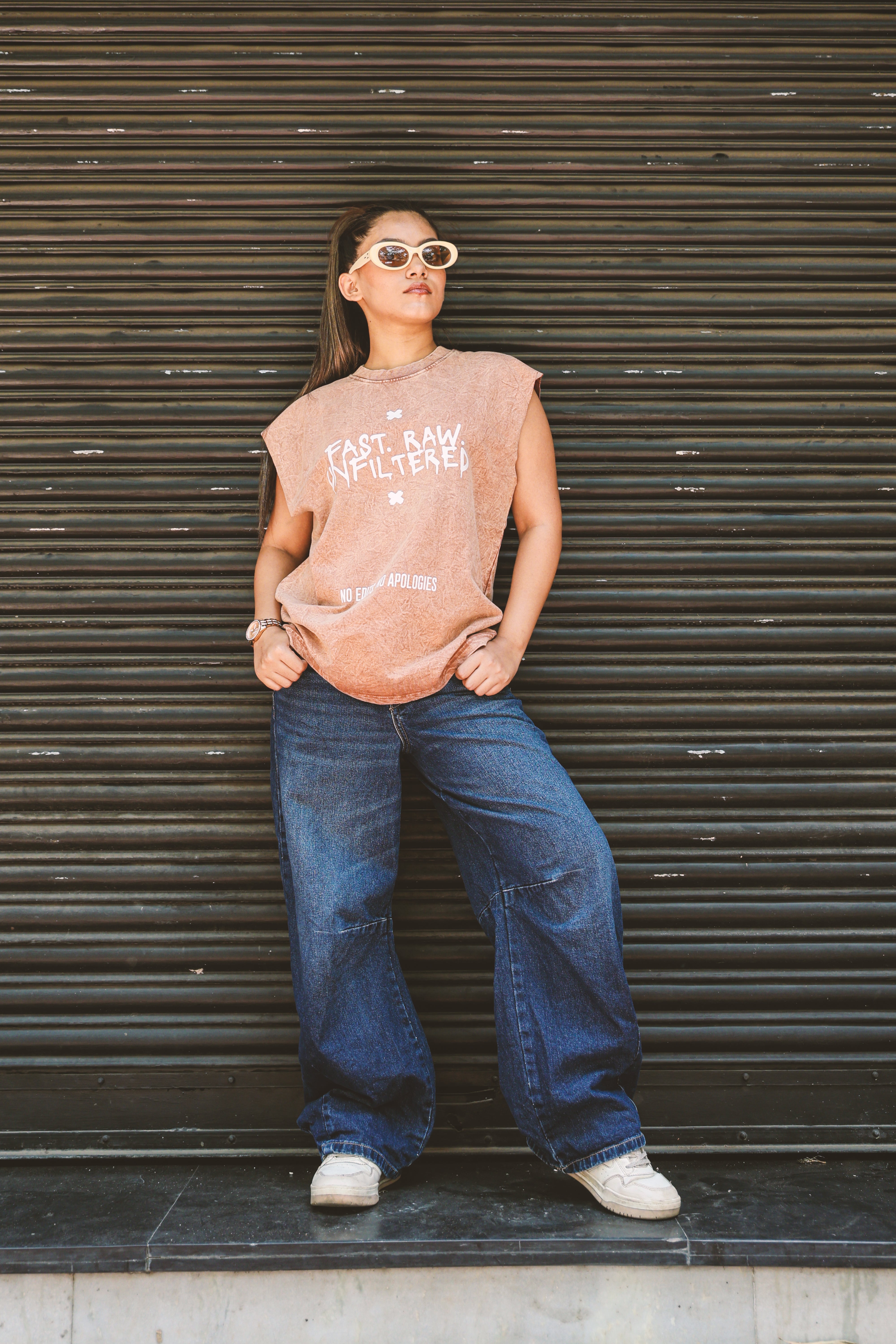 Fast Raw Unfiltered Beige Tank
