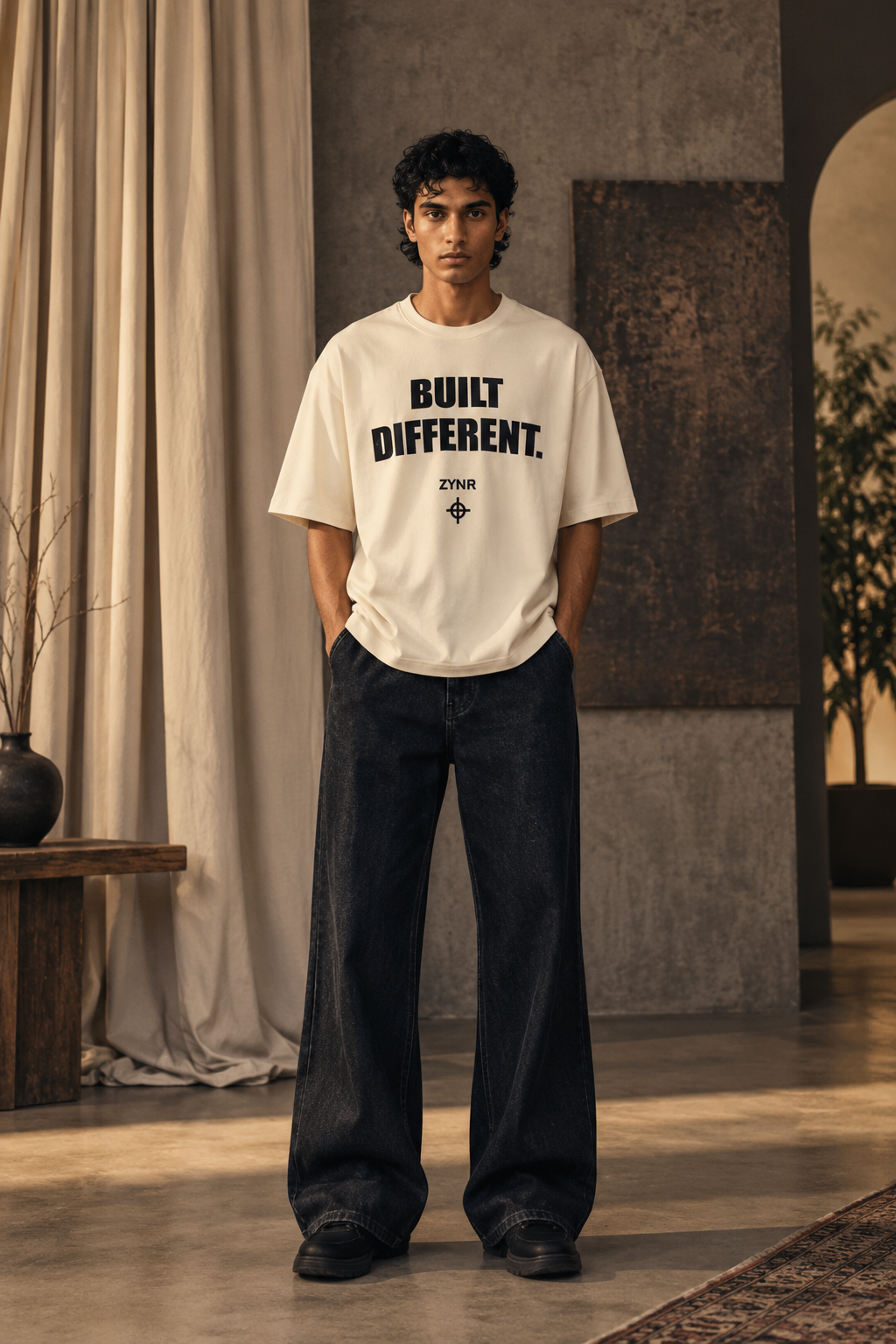 BUILT DIFFERENT OVERSIZED TEE