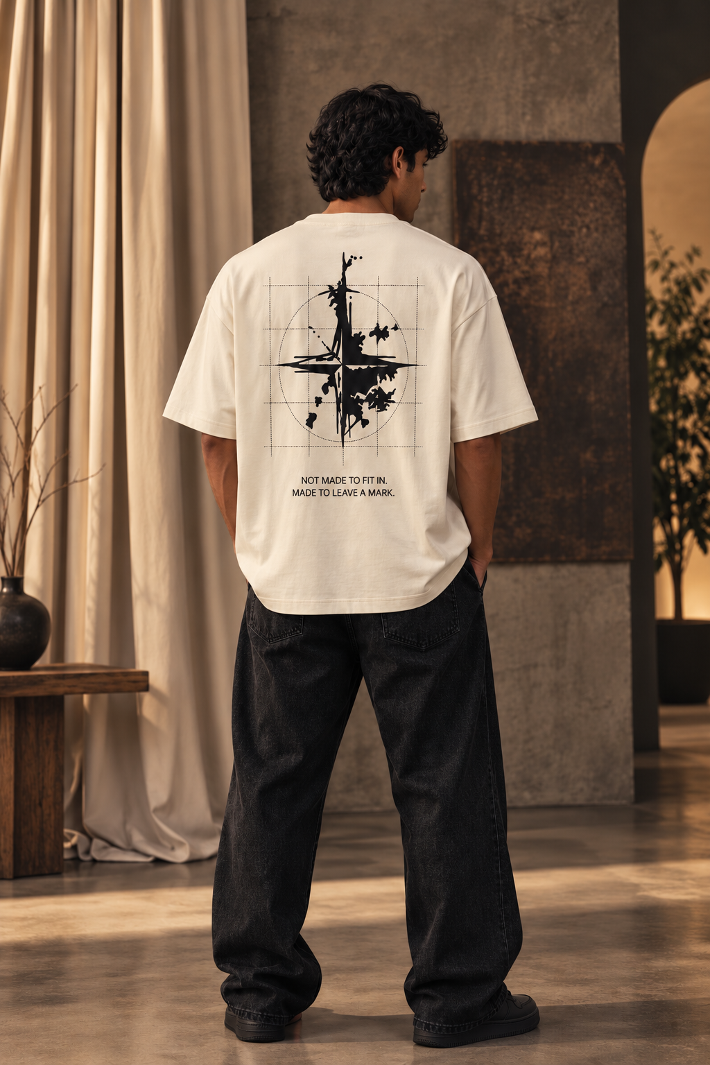 BUILT DIFFERENT OVERSIZED TEE