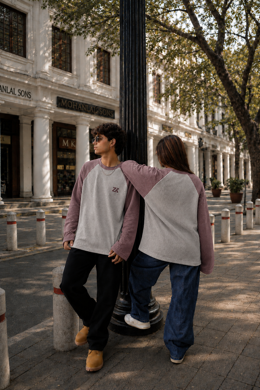 ASH LAVENDER WAFFLE TEE