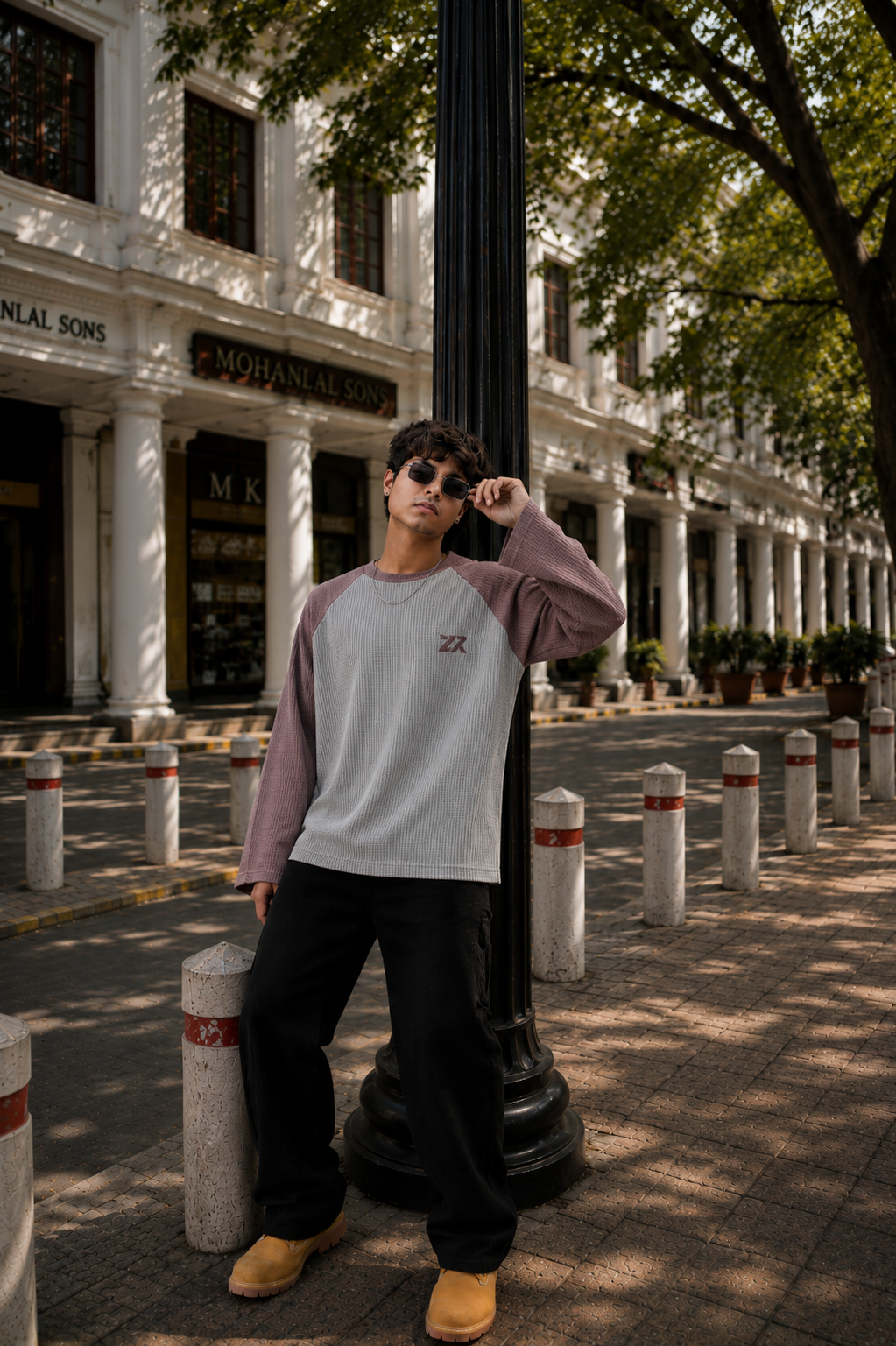 ASH LAVENDER WAFFLE TEE