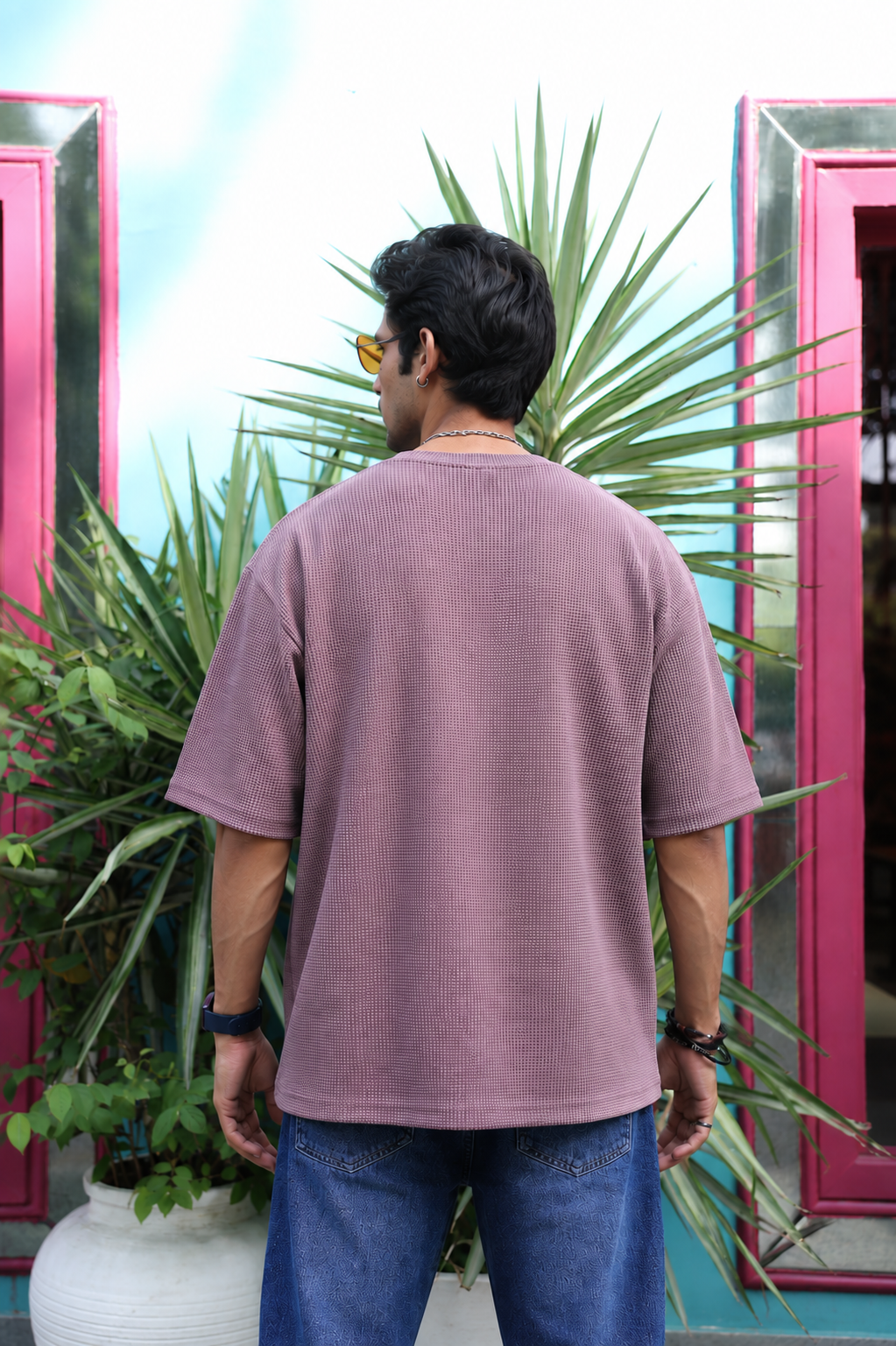 ROSE WAFFLE TEE