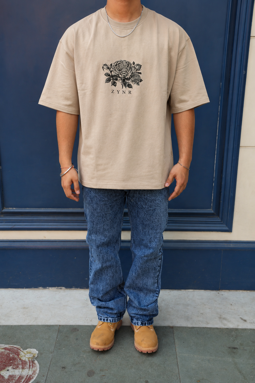 BLOOM IN CHAOS BOXY FIT OVERSIZED T-SHIRT
